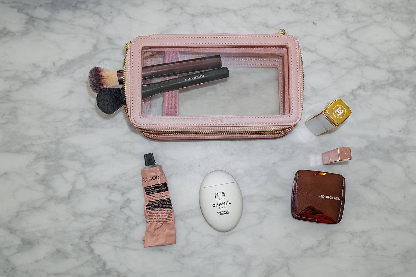 Travel Beauty Case  - Nude Pink